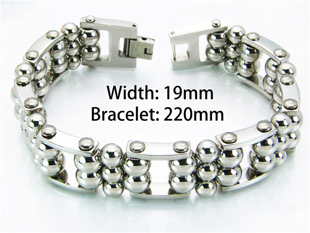 Stainless Steel 316L Bracelets (Bike Chain)-HY55B0181JKF