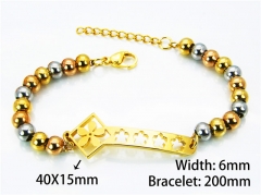 HY Wholesale Rosary Bracelets Stainless Steel 316L-HY76B0292NG