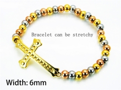 HY Wholesale Rosary Bracelets Stainless Steel 316L-HY76B0412MLX