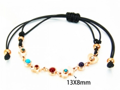 HY Wholesale Stainless Steel 316L Bracelets (14K-Rose Gold Color)HY90B0142HMF