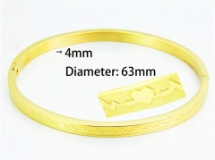 Stainless Steel 316L Bangle (Popular)-HY42B0097OL