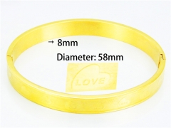 Stainless Steel 316L Bangle (Popular)-HY42B0007OL