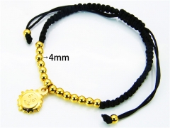 HY Wholesale Stainless Steel 316L Bracelets (18K-Gold Color)-HY81B0050H2Z