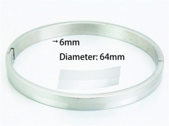 Stainless Steel 316L Bangle (Popular)-HY42B0062ML