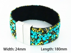 Wholesale Bracelets (Leather) (Natural Crystal)-HY81B0457HLV