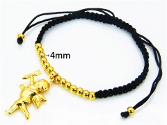 HY Wholesale Stainless Steel 316L Bracelets (18K-Gold Color)-HY81B0036HIZ