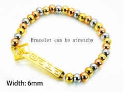 HY Wholesale Rosary Bracelets Stainless Steel 316L-HY76B0416MLR