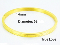 Stainless Steel 316L Bangle (Popular)-HY42B0095OL