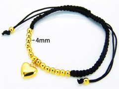 HY Wholesale Stainless Steel 316L Bracelets (18K-Gold Color)-HY81B0056HIZ