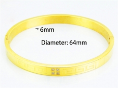 Stainless Steel 316L Bangle (Popular)-HY42B0034HJT