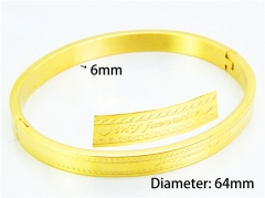 Stainless Steel 316L Bangle (Popular)-HY42B0043OL00