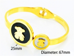 HY Wholesale Bangle (Natural shell)-HY64B0320INZ