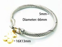 HY Wholesale Bangle (Steel Wire)-HY64B0984IHR