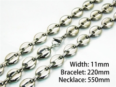 HY08S0100IHTHY Wholesale Necklaces Bracelets (Steel Color)-