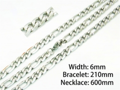 HY61S0426NEHY Wholesale Necklaces Bracelets (Steel Color)-