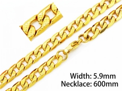 HY Stainless Steel 316L Figaro Chains-HY40N0412O0