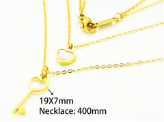 HY Stainless Steel 316L Necklaces (Love Style)-HY93N0230HGG