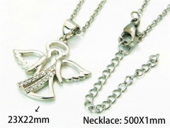 HY Wholesale Popular Crystal Zircon Necklaces (Love Style)-HY54N0645ME