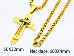 HY Stainless Steel 316L Necklaces (Religion Style)-HY61N0612HKA