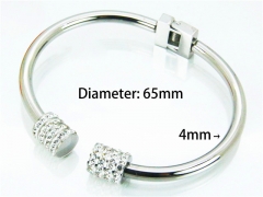 HY Stainless Steel 316L Bangle (Crystal)-HY14B0159HMQ