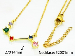 HY Wholesale Popular CZ Necklaces (Constellation)-HY54N0663ML