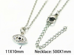 HY Wholesale Popular Crystal Zircon Necklaces (Eyes style)-HY54N0605MW