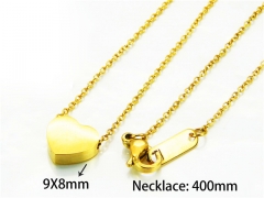 HY Stainless Steel 316L Necklaces (Love Style)-HY93N0179MZ