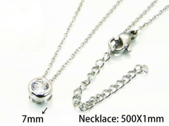 HY Wholesale Popular Crystal Zircon Necklaces (Crystal)-HY54N0617LQ