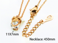 HY Stainless Steel 316L Necklaces (Crystal)-HY76N0461NLU