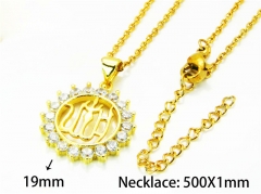 HY Wholesale Popular CZ Necklaces (Letter Style)-HY54N0590OW