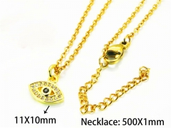 HY Wholesale Popular CZ Necklaces (Eyes style)-HY54N0606ML