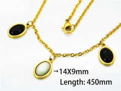 HY Stainless Steel 316L Necklaces (Gemstone)-HY64N0061HJG