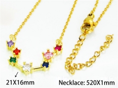 HY Wholesale Popular CZ Necklaces (Constellation)-HY54N0662ML