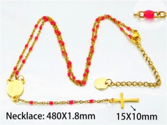 HY Stainless Steel 316L Necklaces (Religion Style)-HY76N0443NLX