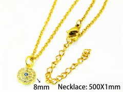 HY Wholesale Popular CZ Necklaces (Eyes style)-HY54N0584ML