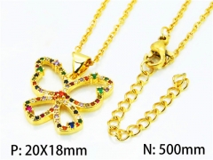 HY Wholesale| Popular CZ Necklaces-HY54N0223HBB