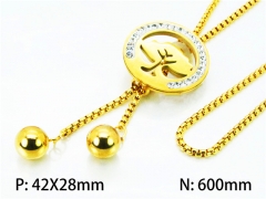 HY Stainless Steel 316L Necklaces-HY02N0128HIY