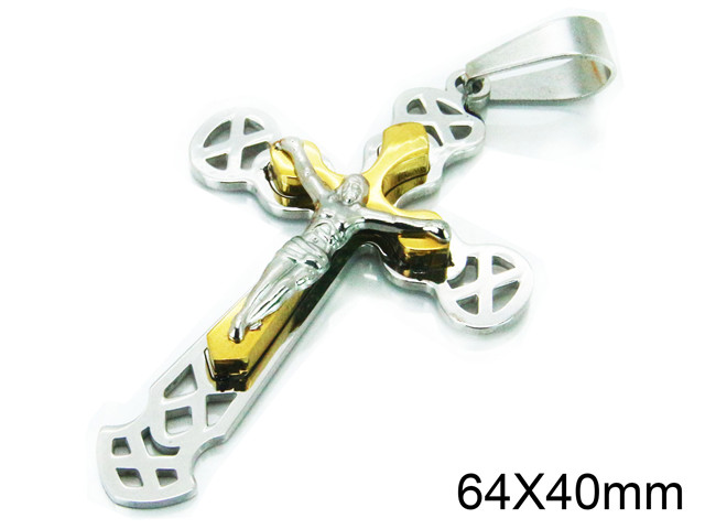 HY Jewelry Stainless Steel 316L Pendants (cross)-HY08P0795ML