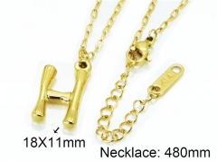 HY Wholesale Stainless Steel 316L Necklaces (Letter Style)-HY09N0264MQ