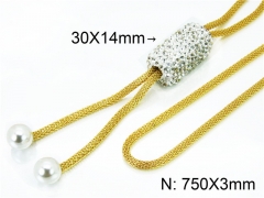 HY Wholesale Stainless Steel 316L Necklaces (Other Style)-HY21N0015HJT