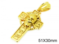 HY Wholesale Stainless Steel 316L Pendants (Skull Style)-HY28P0072OE