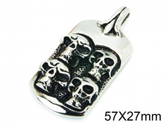 HY Wholesale Stainless Steel 316L Pendants (Skull Style)-HY28P0063HVV