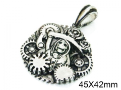 HY Wholesale Stainless Steel 316L Pendants (Skull Style)-HY28P0068OV