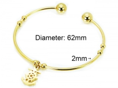 HY Jewelry Wholesale Stainless Steel 316L Bangle (PDA Style)-HY58B0401KU