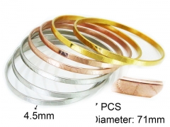 HY Stainless Steel 316L Bangle (Merger)-HY58B0407HJR