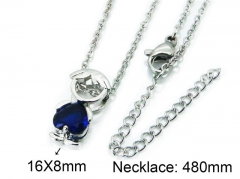 HY Wholesale Popular CZ Necklaces-HY54N0231LL