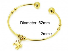 HY Jewelry Wholesale Stainless Steel 316L Bangle (PDA Style)-HY58B0382KA