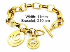 HY Stainless Steel 316L Bracelets (Lady Popular)-HY65B0704HHF (No in stock)