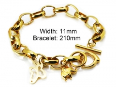 HY Stainless Steel 316L Bracelets (Lady Popular)-HY65B0701HIW (No in stock)