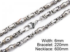 HY Stainless Steel 316L Necklaces Bracelets (Steel Color)-HY55S0041H90